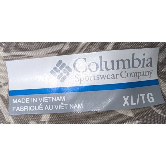 Men's Columbia Sportwear Modal Blend Tropical Leaf Print Button Up Camp Shirt XL - Picture 4 of 5